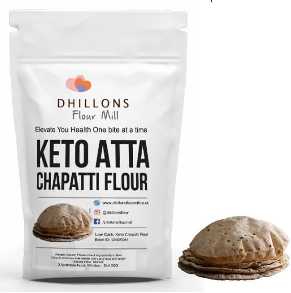 Keto Atta 500g from Dhillons Flour Mill | A Low carb Keto, vegan paleo and diabetic friendly, low carb, good protein atta