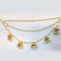 Gold Pearl Sahare Kaan Chain for Girls & Women – Bahubali Style Ear Chain Jewelry | Traditional Hair & Ear Piece. 