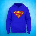 Superman Printed Hoodie Blue - Premium Quality, Stylish Hoodie For Fans Of The Superhero - Comfortable And Trendy. 