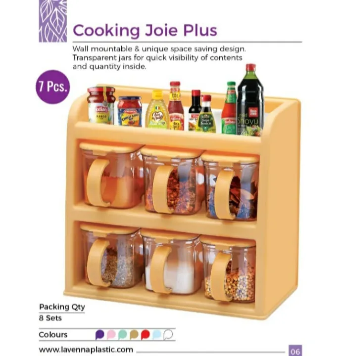 (6%20Pcs)%20Masala%20Rack%20with%20spoon%20Spice%20Rack%20Kitchen%20Rack%20Masala%20Box%20Spice%20Rack%20box%20with%20Automatic%20Lid%20Cooking%20kitchen%20accessories%208%20Pieces%20Masala%20Rack%20-%20Image%204