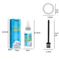 30/100ml White Shoes Stain olish Cleaner el Sneaker Whiten Cleaning irt emoer Set With rush ape Cleansing Washing ool. 