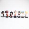 7 Pcs BTS Figures Model Mini Idol Doll Decorations Cake Decoration BTS Idol Figure Toys. 