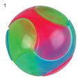 Green Home Glowing Ball Elastic Happy Exercise Rubber Flashing Elastic Ball Pet Supply for Home. 