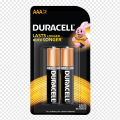 AAA Alkaline battery Duracell, Pencil cell 1.5V pack of 2. 