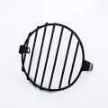 Classic Vintage Cafe Racer Motorcycle Headlight Grill 7inches 7 Lines, Lamp Mask Metal Wire Mesh. 