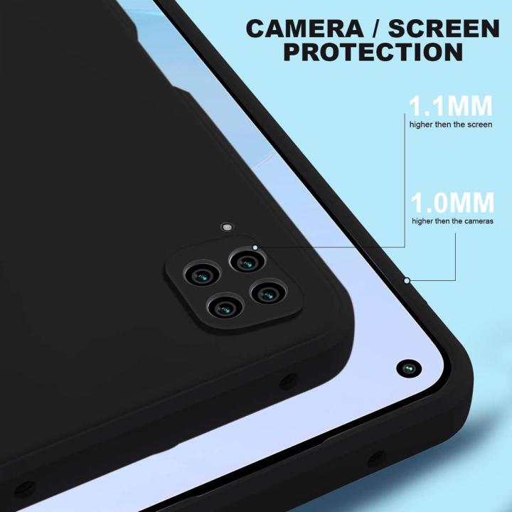 Huawei Y7 Prime 2018 / Y9 2019 / Y6 Prime 2019 / Y9 Prime 2019 AirBag anti shock Drop Resistance Matte Black Back Cover Case Flexible and Soft With Camera Protection Bump