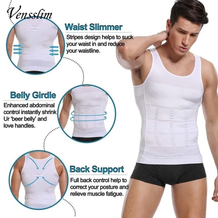 Sherice%20Slim%20N%20Lift%20Body%20Shaper%20Vest%20For%20Men%20All%20Season%20Stretch%20Nylon%20Fabric%20Compression%20Shapewear%20Style%20Black/White%20Color%20-%20Image%206