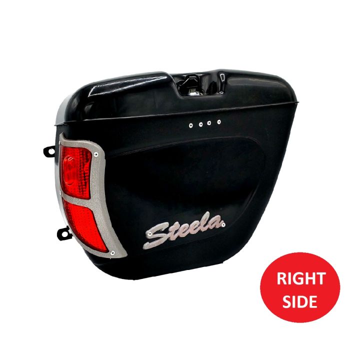 1- PC of Motorcycle Side Box (Right Side)  Tail Box  Tourist Box With LED Back Light STEELA BY AKE