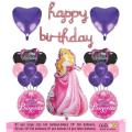Princess Rapunzel Happy birthday theme balloons decoration set for girls banner accessories items Party. 