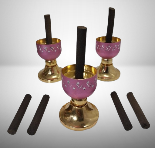 Bakhoor Stick Stand - Bakhoor Burner Stand - Bakhoor Holder - Incense Burner - Premium Quality Hand Crafted Bakhoor Stick Stand - Portable Lightweight Aluminium Stand for Home / Worship Area