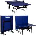 Premium Quality International Standard Foldable Table Tennis Table Standard Size 9'x5' with Locking Wheels, Net and Balls. 