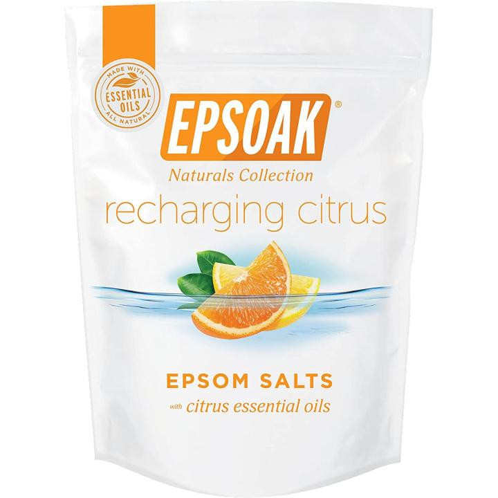 Epsoak Epsom Salt Naturals Collection - Recharging Citrus 500 grams. Bag