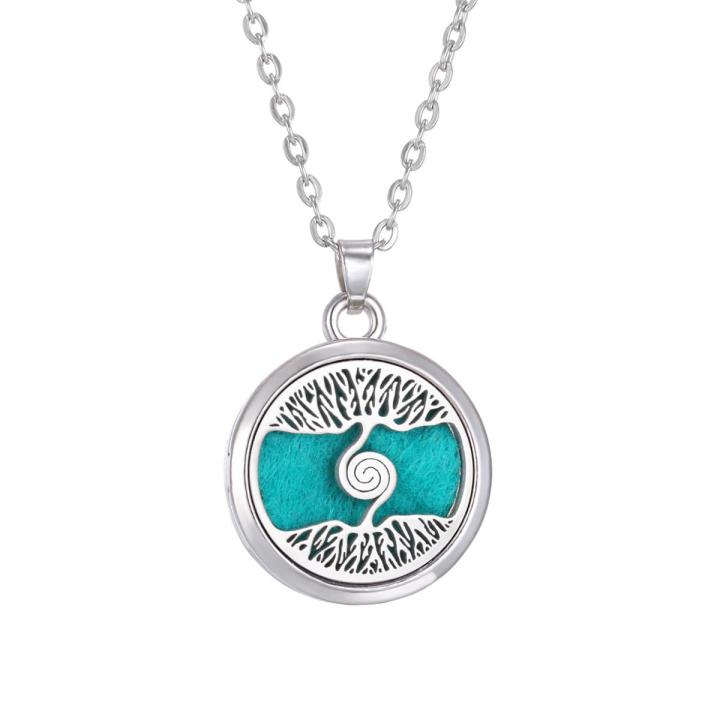 DIY Aromatherapy Necklace Open Locket Jewelry Perfume Essential Oil Diffuser Pendant Magnetic Stainless Steel Aroma Box Necklace