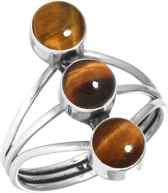 Natural Stone Ring Handmade 925 Silver Chandi Ring 1pec different ...