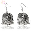 Gypsy Afghan Jewelry Retro Ethnic Indian Jhumka Box Cage Bells Beads DropTassel Earrings for Women Bohemian With Free Packaging Box. 