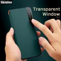 For Samsung Galaxy A73 Flip Cases Smart Transparent View Phone Case for Samsung A73 Window Flip Leather Phone Cover. 