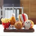 Cute hamburgers, hot dogs, chicken thighs, fries, plush pendants, dolls, grab dolls, school bags, small ornaments, children's dolls. 