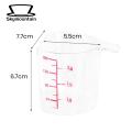 Rice Measuring Cup 180ml Plastic Rice Measuring Cup with Handle Easy Storage Compact Cooking Tool for Exact Measurement Precision Rice Cup Measuring Cup Compact Kitchen. 