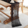 Lace Tablecloth Stylish Transparent White Black Table Covers. 