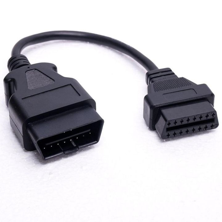 OBDII OBD 2 OBD2 Obd II Length 32 cm  male female elm327 ELM 327 extension cable Car scanner Diagnostic tool Cable