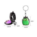 Owl Household Mini Folding Clipper Single Set with Keychain Hanging Decoration Anti Splash Nail Knife. 