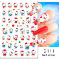 Sanrio Embossed 5D Nail Sticker Anime Nail Art Supplies Kero Kero Keroppi My Melody Hello Kitty Stickers Nail Decoration Decals. 