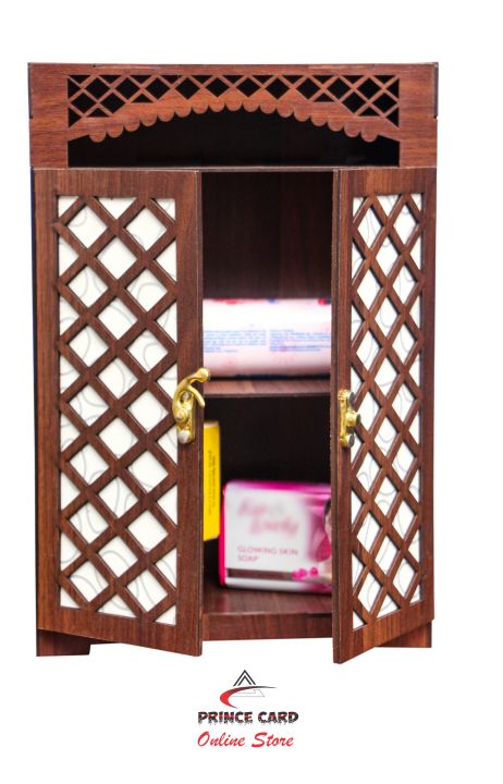 Wooden Small/Mini Almari cabinet for Cosmetics and Jewellery Storage