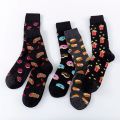 MODA MULAYA 2021 Happy Socks Men/Women Chili Tortilla Biscuit Sandwich Popcorn Dark Food Series Funny Socks Male Skateboard Sock. 