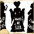 Enigma- Halloween Window Stickers Spooky Halloween Witch Window Sticker for Home Office Decoration Waterproof Pvc Static Decal for Glass Door Black Witch Silhouette Design Set of 3 Sheets Spooky Witch. 
