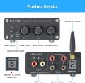 Fosi Audio BT20A Bluetooth 5.0 Stereo Audio 2 Channel Amplifier Receiver Mini Hi-Fi Class D Integrated Amp 2.0 CH for Home Speakers 100W x 2 with Bass and Treble Control TPA3116. 