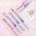 01 Pc LIQUID GLITTER BALL POINT GLITTER GEL PEN Fairy Stick Ballpoint Pen Glitter Liquid Sand Pen Bling Rainbow Dynamic Crystal Ball Pen Gel Ink Pen Student Pen Rollerball Pens for Women Girl Gift Stationery School Office Supplies. 