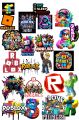 Roblox Pack of 23 Gaming Sticker Decals Laptop & Mobile Back Cover Sticker Roblox Character Logo and Icon Fan Art Stickers Roblox Gamer Kids Roblox Builder Stickers Roblox Adventure 2InchX2Inch Each Size Sticker Roblox Eat Sleep Roblox Stickers. 