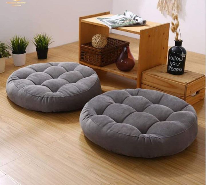 Velvet%20Round%20Floor%20Cushion%20Set%20of%202%20%E2%80%93%2024x24%20Inch%20Soft%20Ball%20Fiber%20Filled%20Sofa%20&%20Seating%20Pillows%20-%20Image%206