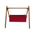 Baby Wooden Cradle Swing for Indoor and Outdoor Toddler and Baby Swing Tottal Folding Basket and Wooden Frame. 