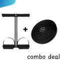 COMBO DEAL TWISTER EXERCISE MACHINE ABS ROTATING DISC AND SINGLE SPRING TUMMY TRIMMER HOME GYM FITNESS EQIUPMENT. 