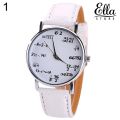【WW1】 Watch Women\'s Men\'s Math Formula Dial Leather Wrist. 