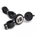 12V Waterproof Motorcycle Mobile Phone USB Charger Power Adapter Socket, Compatible with All Mobiles, Multicolor. 