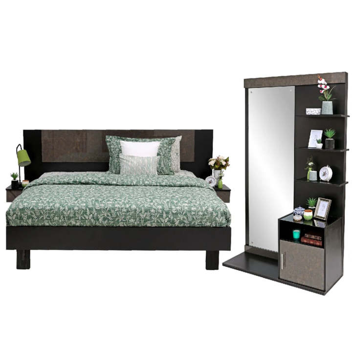 Novak - Bed with sides & Dresser