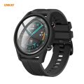 For Huawei Watch GT 2 46mm ENKAY Hat-Prince ENK-AC8202 Full Coverage PC Frosted Case + 9H Tempered Glass Protector(Pink). 