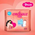 Embrace Essentials Ultra Thin Sanitary Pads Long 9 Pads. 