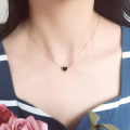 Black Heart Necklace for Girls Korean Heart Necklace Locket For Women Fashion Jewellery For Girls Trendy Heart Chain Necklace Heart Pendant For Women Wedding Jewelry black Classic Heart shape Necklaces Luxury Brand by HACHEM MALL. 