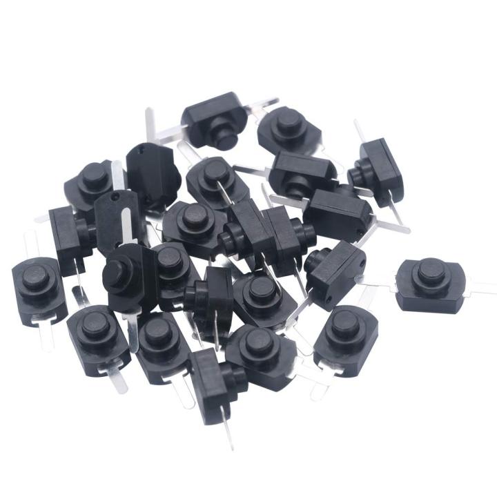 5/10/20 Pcs Black Latching Mini ON/Off Switch Self-Lock Micro Push Button Switch DC 3V to 30V 3A for Light Lamp Wall Outlet DIY SMD Flashlight