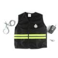 Kids Police Costume Fancy Cop Officer Toy Party Favors Drama Cosplay Props. 