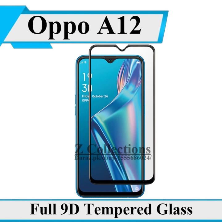 Phone Tempered Glass Oppo A12 Oppo A12 Full Black 9D|5D|6D|10D