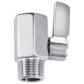Water Flow Control Valve-1 x 1/2inch NPT Female X 1/2inch NPT Male Shut Off Valve-Silver. 