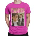 Men's Timothee Chalamet T Shirts Pure Cotton Clothes Vintage Short Sleeve Crewneck Tee Shirt Gift Idea T-Shirts. 