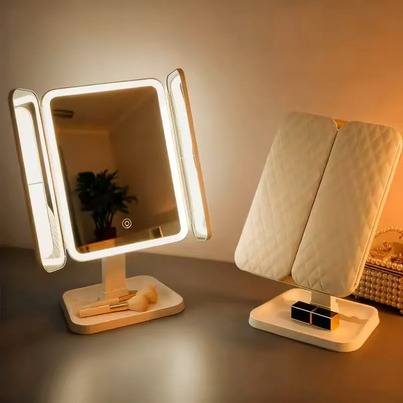 LED Folding Makeup Mirror