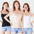 Pack of 3 Stretch Cotton Summer Camisoles for Women & Girls - Comfortable Fit. 