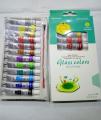 Glass Paints Pack Of 12. 