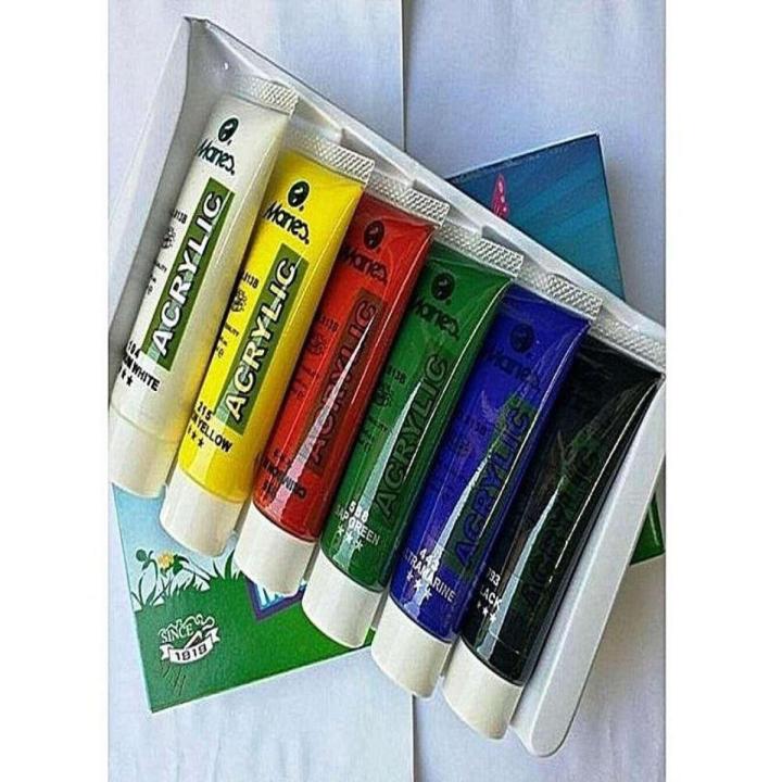 Marie's Acrylic Paint - Pack Of 6 - 30 Ml